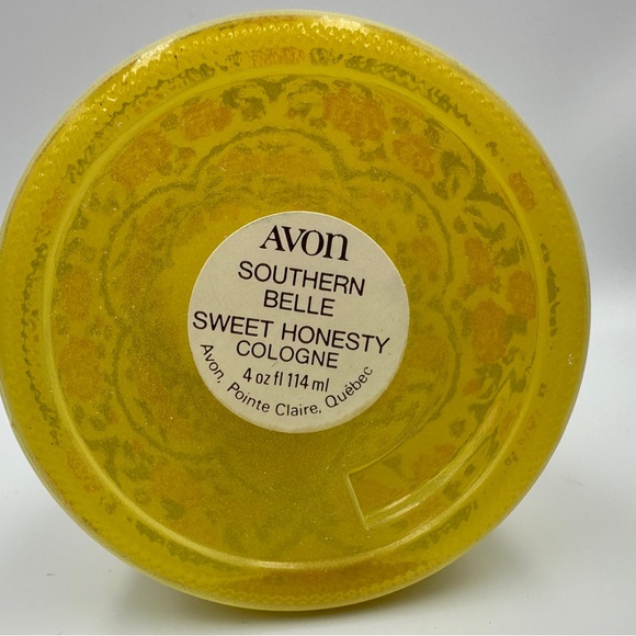 Vintage AVON Southern Belle  Cologne / Perfume 4 oz. yellow bottle - Empty - Picture 8 of 9